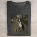 Funny Smoking Dog Meme T-shirt