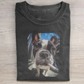 Funny Smoking Dog Meme T-shirt
