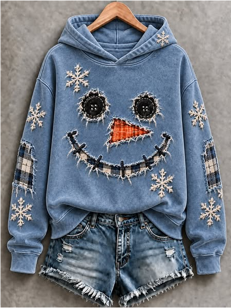 Women's Casual Christmas Print Long-Sleeve Sweatshirt