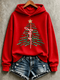 Damen-Sweatshirt mit Weihnachtsmotiv und Glaubensprint