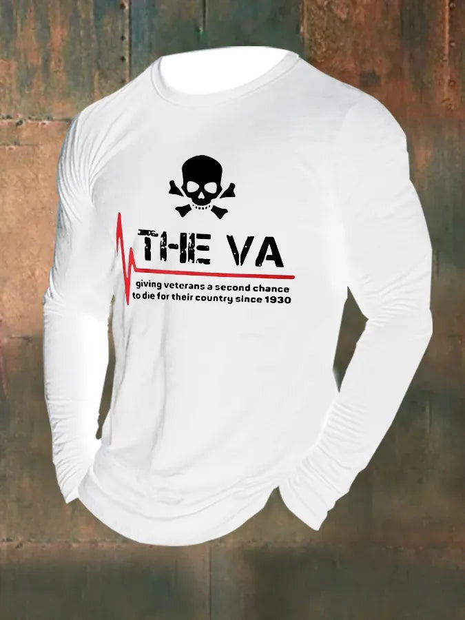 Men's The Va Veterans Day  Long Sleeve 100% Cotton T-Shirt