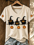 Women's Halloween Print T-Shirt