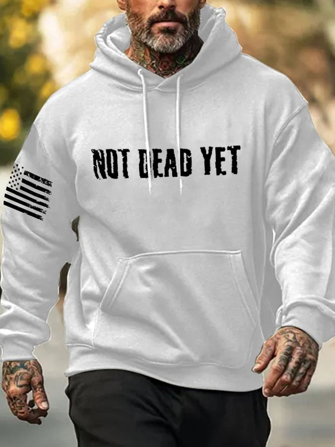 Not Dead Yet Pattern 100% 300g Cotton Classic Hoodie