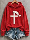 Women'S Christmas Print Casual Hoodie
