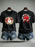 Women's Christmas Print T-Shirt
