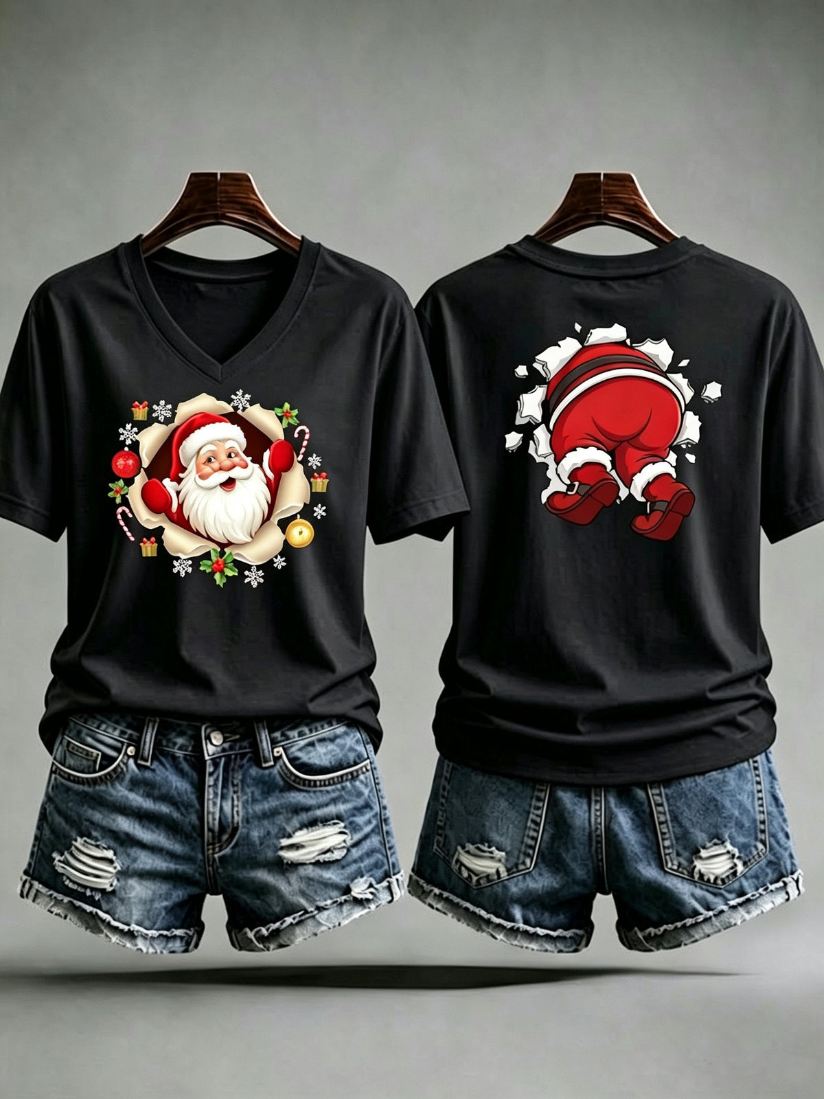 Women's Christmas Print T-Shirt