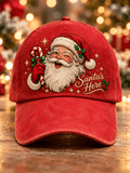 Unisex Christmas Santa Claus Print Hat