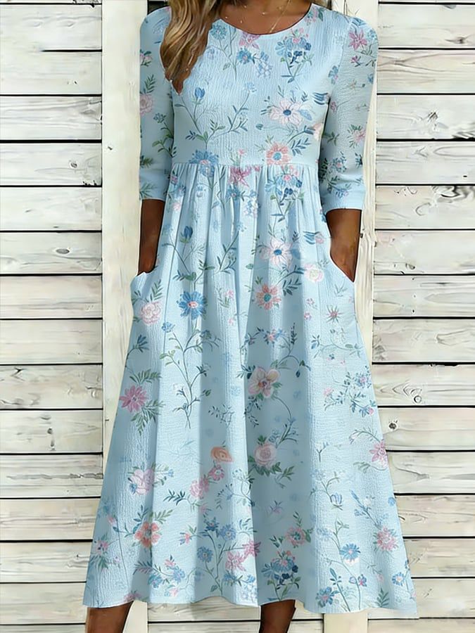 Women's floral printed casual dress