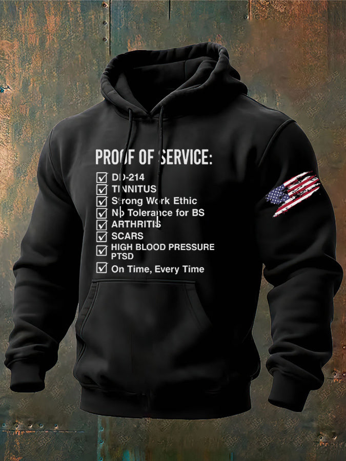 Proof Of Service Pattern 100% 300g Cotton Classic Hoodie