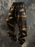 Men's Retro Outdoor Color Block Patriot Sports Pants
