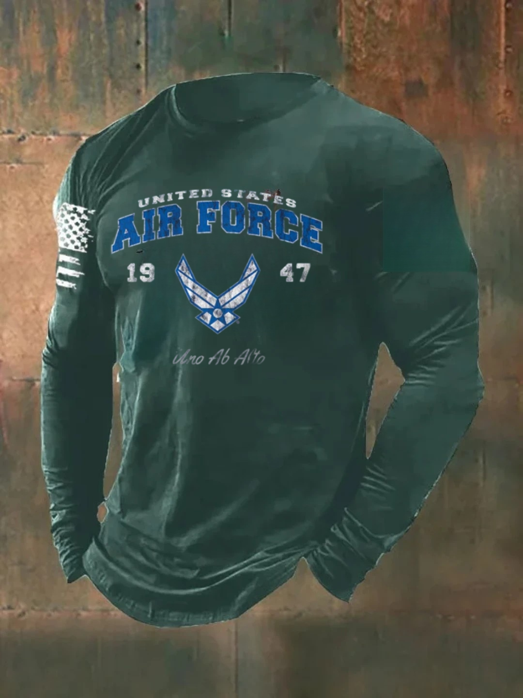 1947 US Air Force Pattern Long Sleeve  100% Cotton T-Shirt