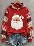 Women's Christmas Print Casual Hoodie