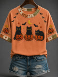 Women's Autumn Round Neck Short Sleeve T-shirt
