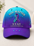 Suicide Prevention Awareness Art Print Baseball Cap