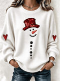 Damen-Freizeit-Sweatshirt mit Print
