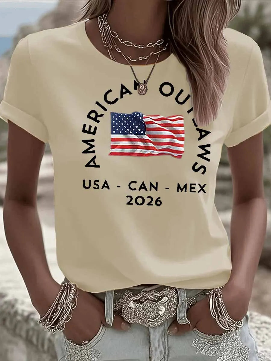 USA-CAN-MAX 2026 Printed T-Shirt