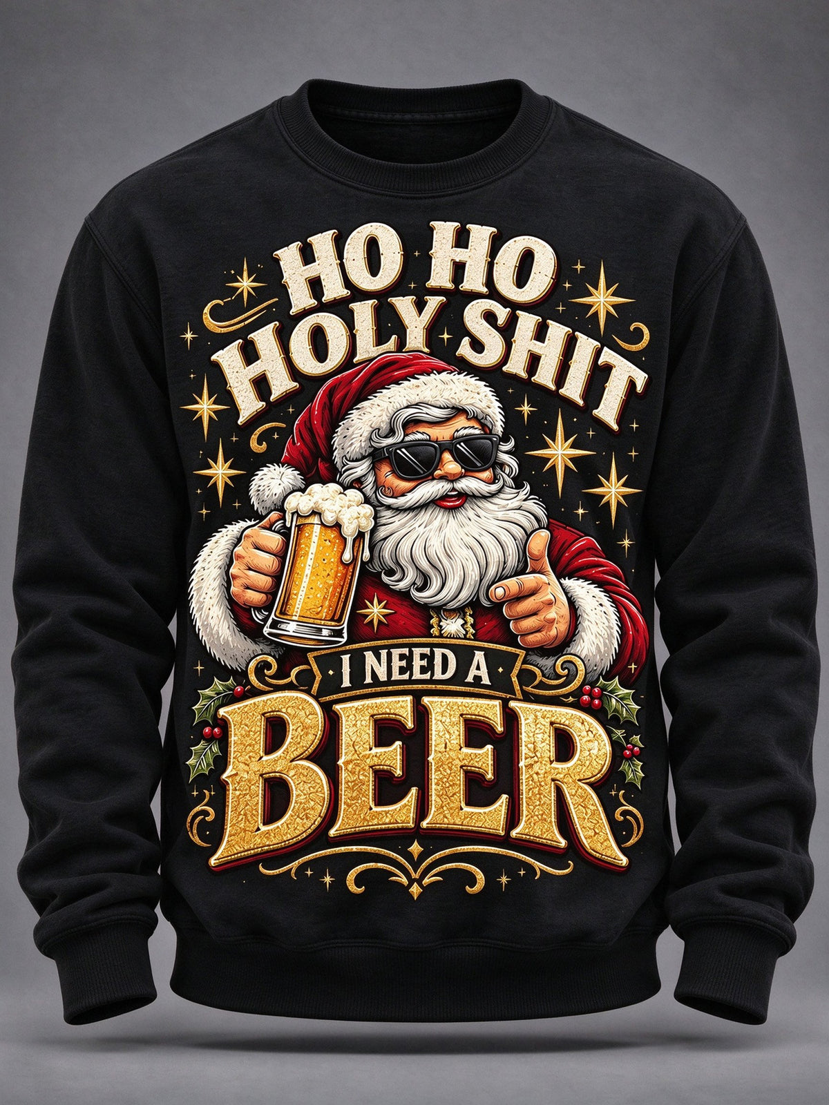 Men's Christmas Print Casual Hoodie