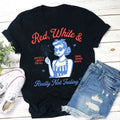 Red White Justice And Liberty Really Not Feeling It Cotton T-Shirt