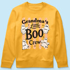 Grandma's Boo Crew Polka Dot Stripes - Personalized Shirt - Perfect Halloween Costume for Grandma