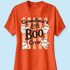 Grandma's Boo Crew Polka Dot Stripes - Personalized Shirt - Perfect Halloween Costume for Grandma