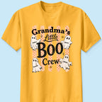 Grandma's Boo Crew Polka Dot Stripes - Personalized Shirt - Perfect Halloween Costume for Grandma