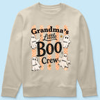 Grandma's Boo Crew Polka Dot Stripes - Personalized Shirt - Perfect Halloween Costume for Grandma