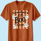 Grandma's Boo Crew Polka Dot Stripes - Personalized Shirt - Perfect Halloween Costume for Grandma
