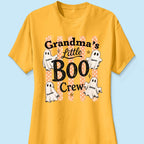 Grandma's Boo Crew Polka Dot Stripes - Personalized Shirt - Perfect Halloween Costume for Grandma