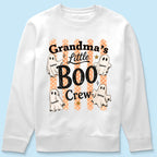 Grandma's Boo Crew Polka Dot Stripes - Personalized Shirt - Perfect Halloween Costume for Grandma