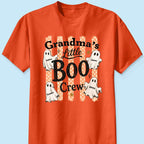 Grandma's Boo Crew Polka Dot Stripes - Personalized Shirt - Perfect Halloween Costume for Grandma
