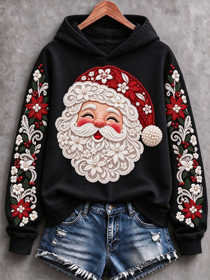Women'S Cat Print Casual Hoodie