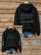 Women's Suicide Prevention Awareness Month Waffle-Knit Hoodie