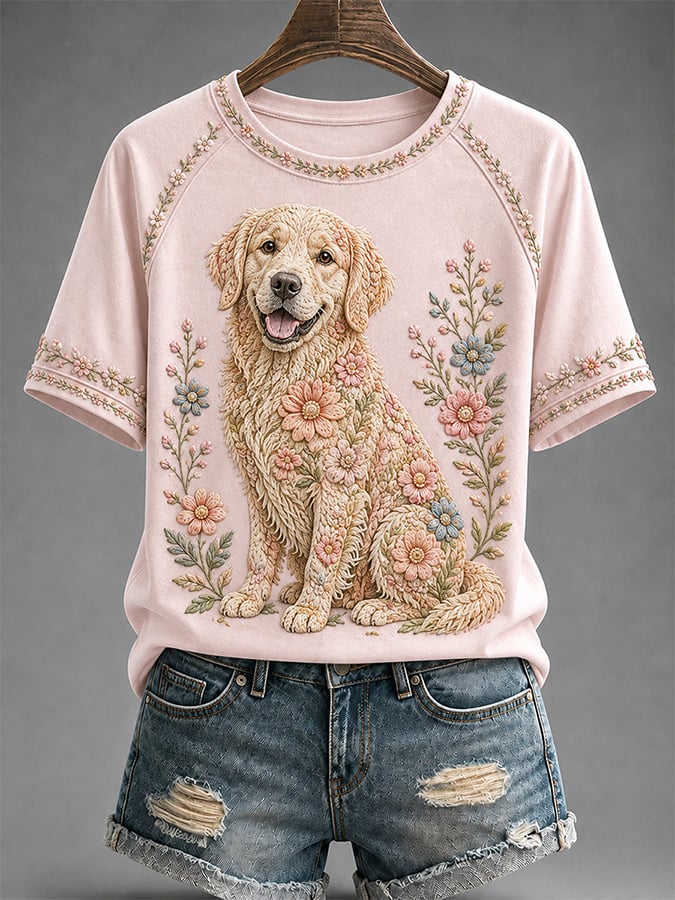 Women's Art Dog Tee