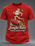Herren-T-Shirt mit Weihnachtsmotiv