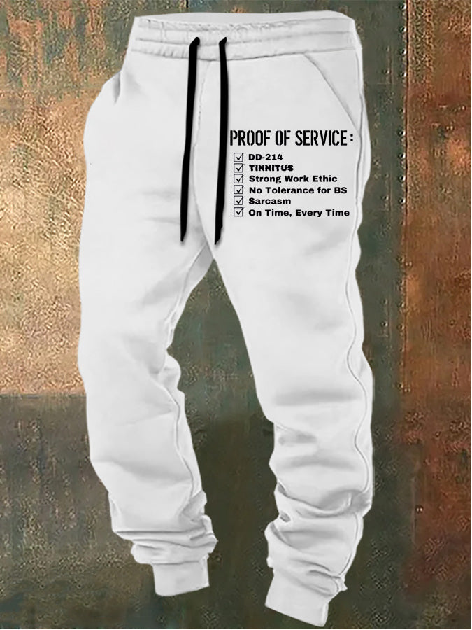 Proof Of Service Pattern Print Casual  Casual Sweatpants