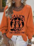 Women's 1692 Salem They Missed One Print Round Neck T-shirt