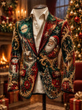 Men's Business Casual Christmas Blazer