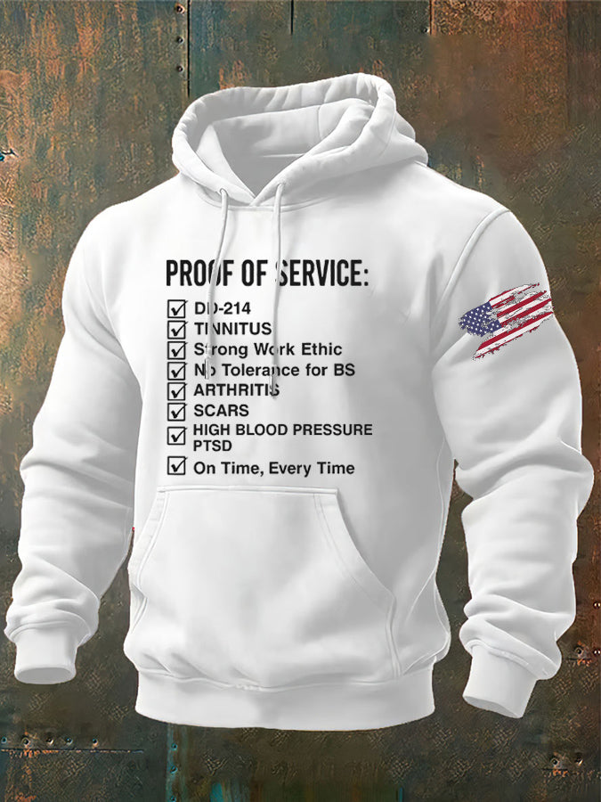Proof Of Service Pattern 100% 300g Cotton Classic Hoodie