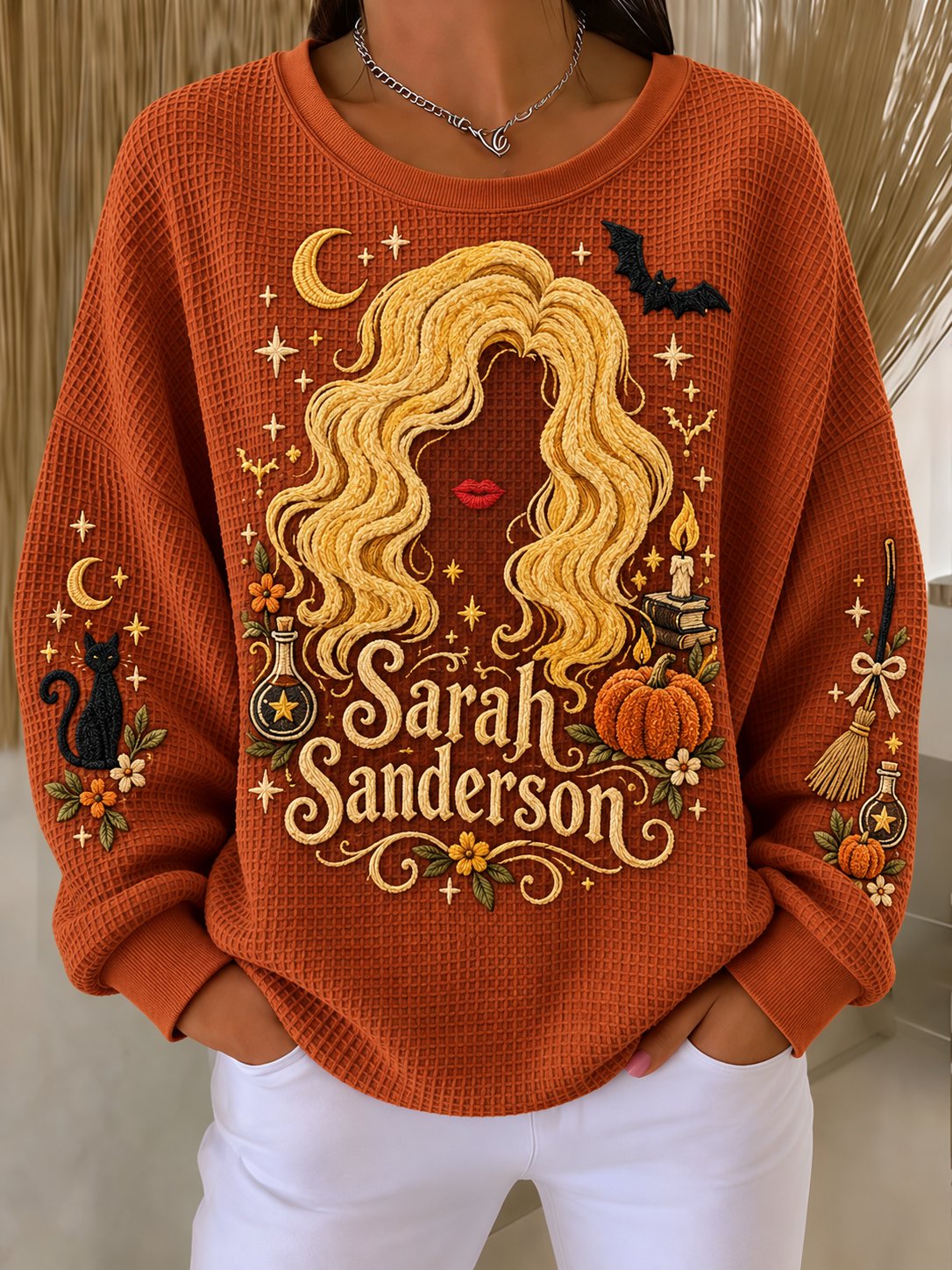 Women's Halloween Print Sweatshirt