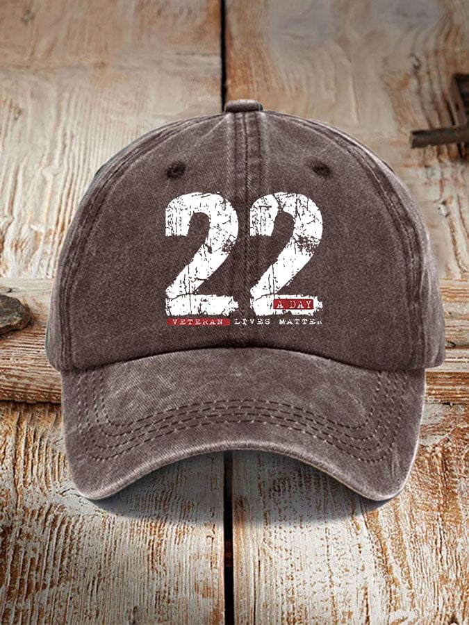 22 A Day veteran lives matter unisex vintage hat