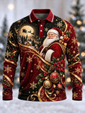 Men's Casual Christmas Print Top