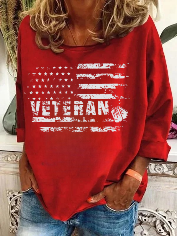 Women's Veteran Long Sleeve T-Shirt