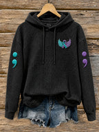 Women's Suicide Prevention Awareness Month Waffle-Knit Hoodie