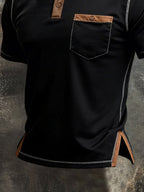 Men's Retro Color-Block "Patriot" Polo T-Shirt