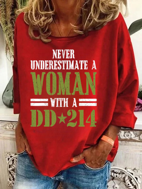 Women With DD-214 Long Sleeve T-Shirt