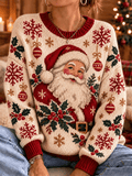 Damenpullover mit Weihnachtsmuster