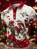 Australisches Herren-Polohemd mit Weihnachtsmotiv