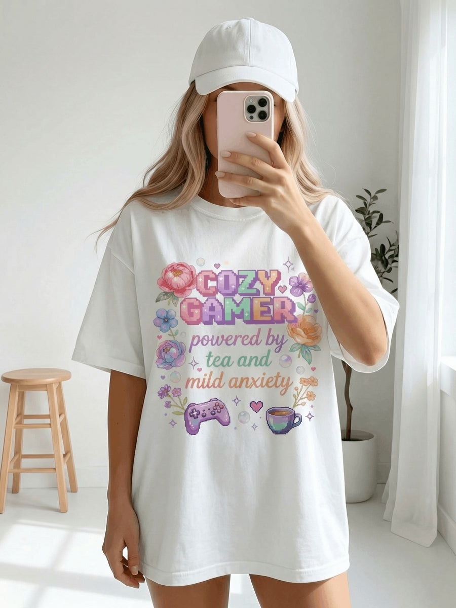 Cozy Gamer Box Fit Cotton T-Shirt
