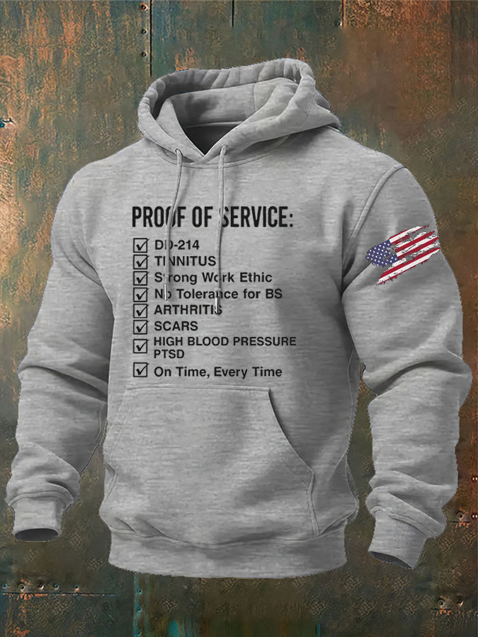 Proof Of Service Pattern 100% 300g Cotton Classic Hoodie