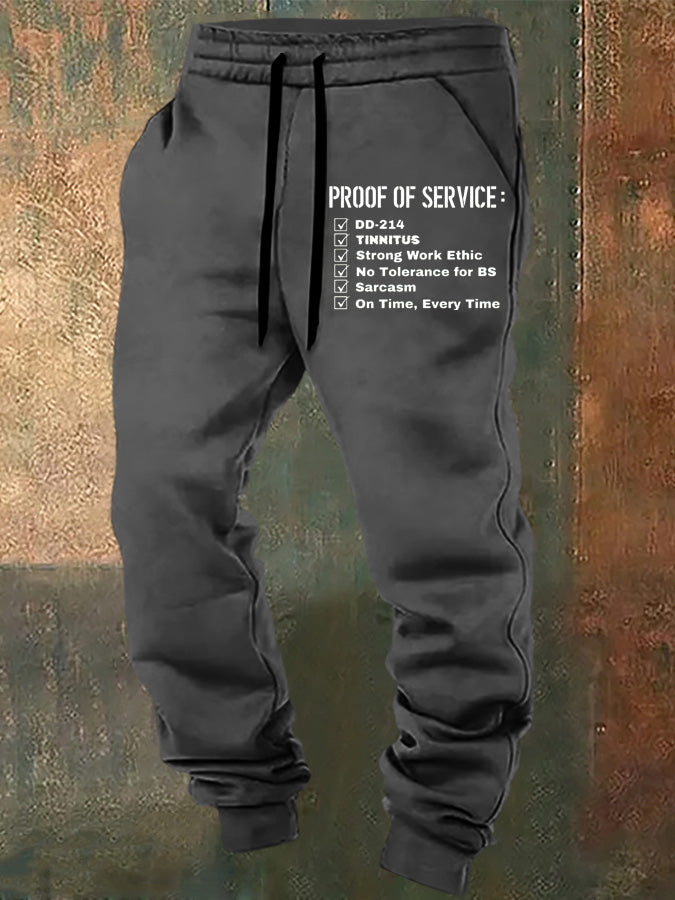 Proof Of Service Pattern Print Casual  Casual Sweatpants